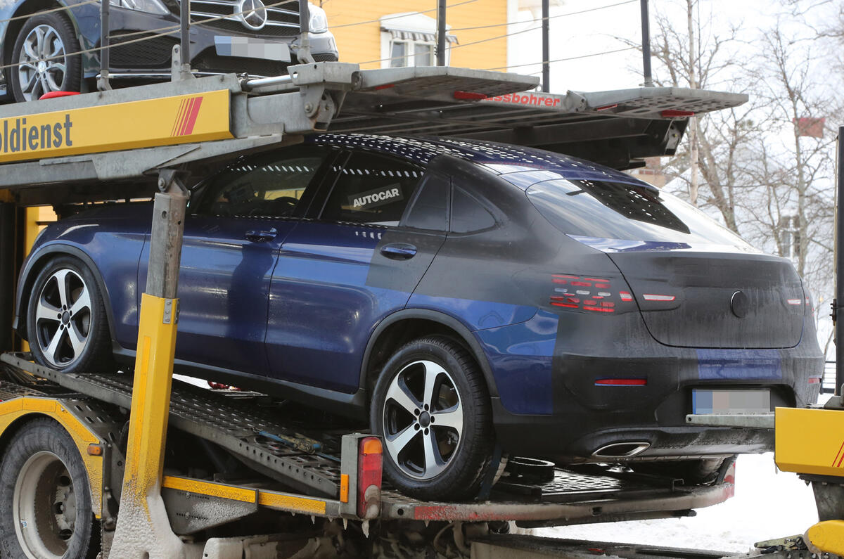 Mercedes-Benz GLC Coupé spy shots