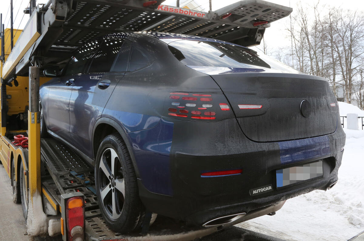 Mercedes-Benz GLC Coupé spy shots