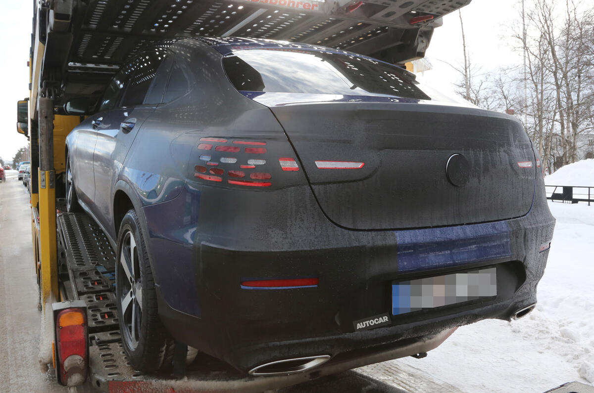 Mercedes-Benz GLC Coupé spy shots