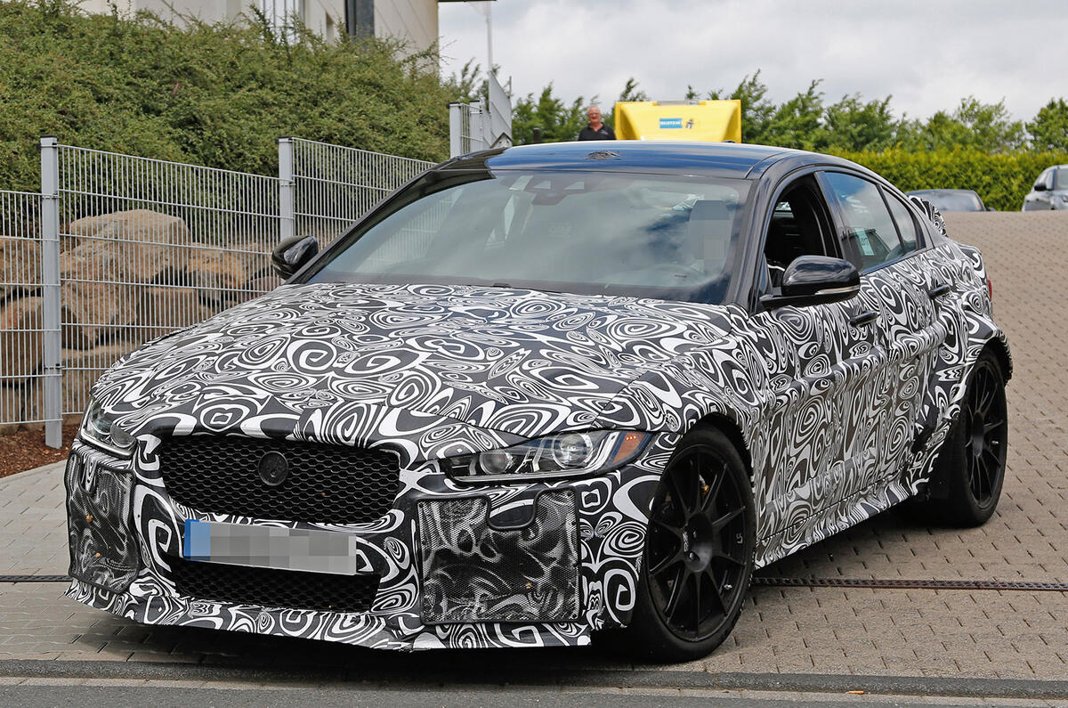 New Jaguar XE SV Project 8 takes on the Nürburgring