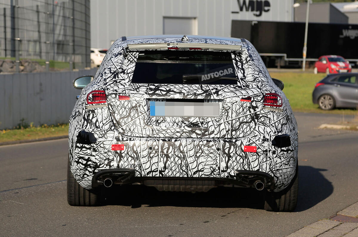 2019 Mercedes-AMG A45 'Predator' seen in production bodywork