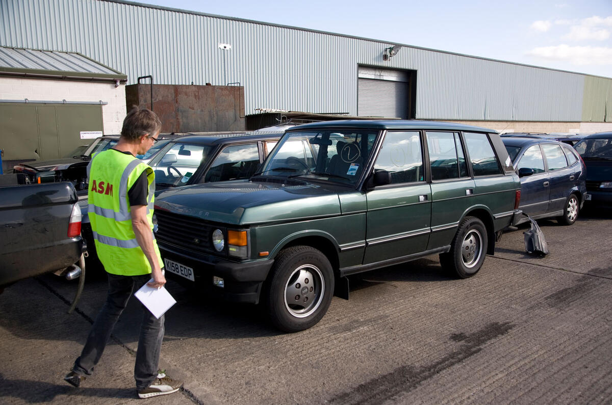 Range Rover Vogue scrap