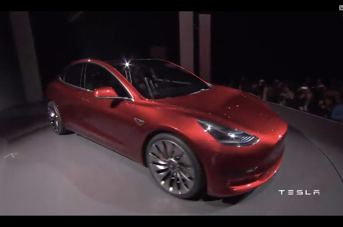 Tesla Model 3 reveal pics