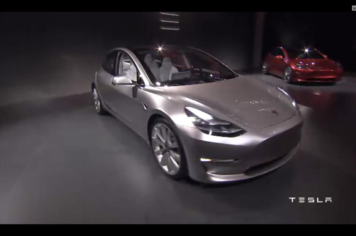 Tesla Model 3 reveal pics