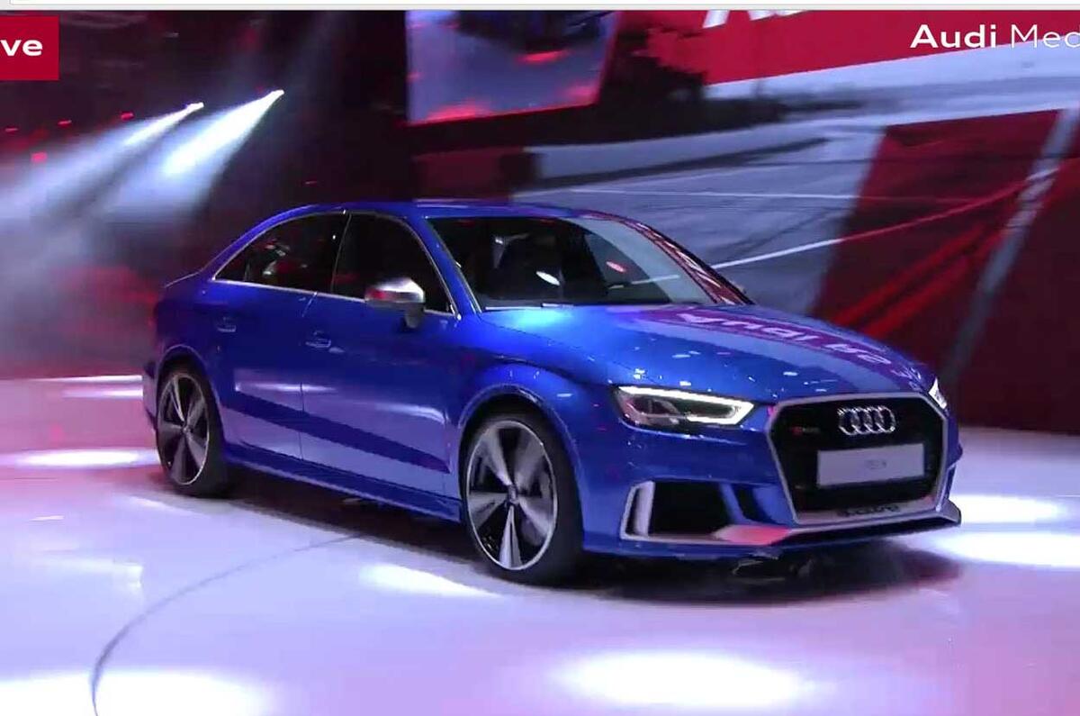 Audi RS3 saloon and RS3 LMS racer revealed in Paris