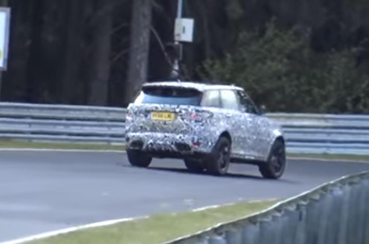 Range Rover Sport SVR rear cornering