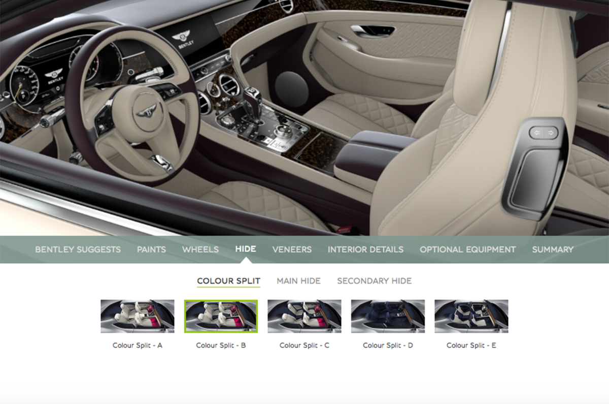 New Bentley Continental GT online configurator launched