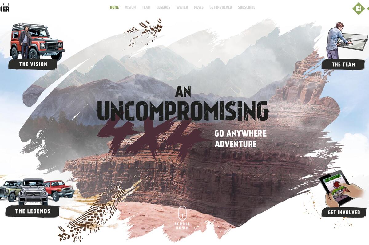 A website has launched to build digital interest in the Ineos Grenadier