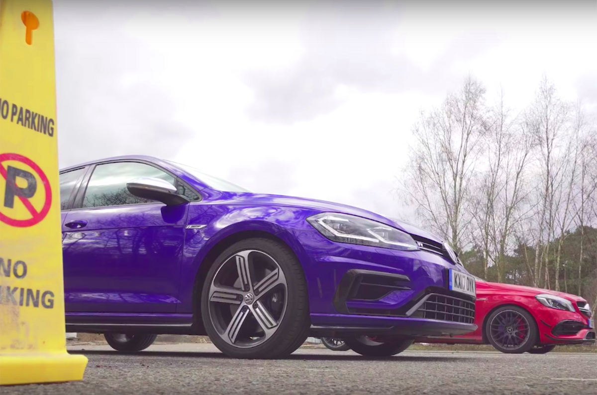 Mercedes A45 AMG, Volkswagen Golf R