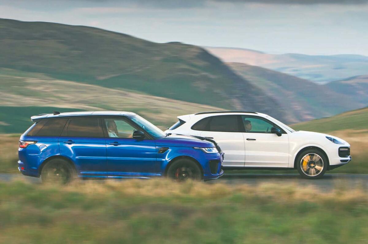 Porsche Cayenne Turbo vs Range Rover Sport SVR