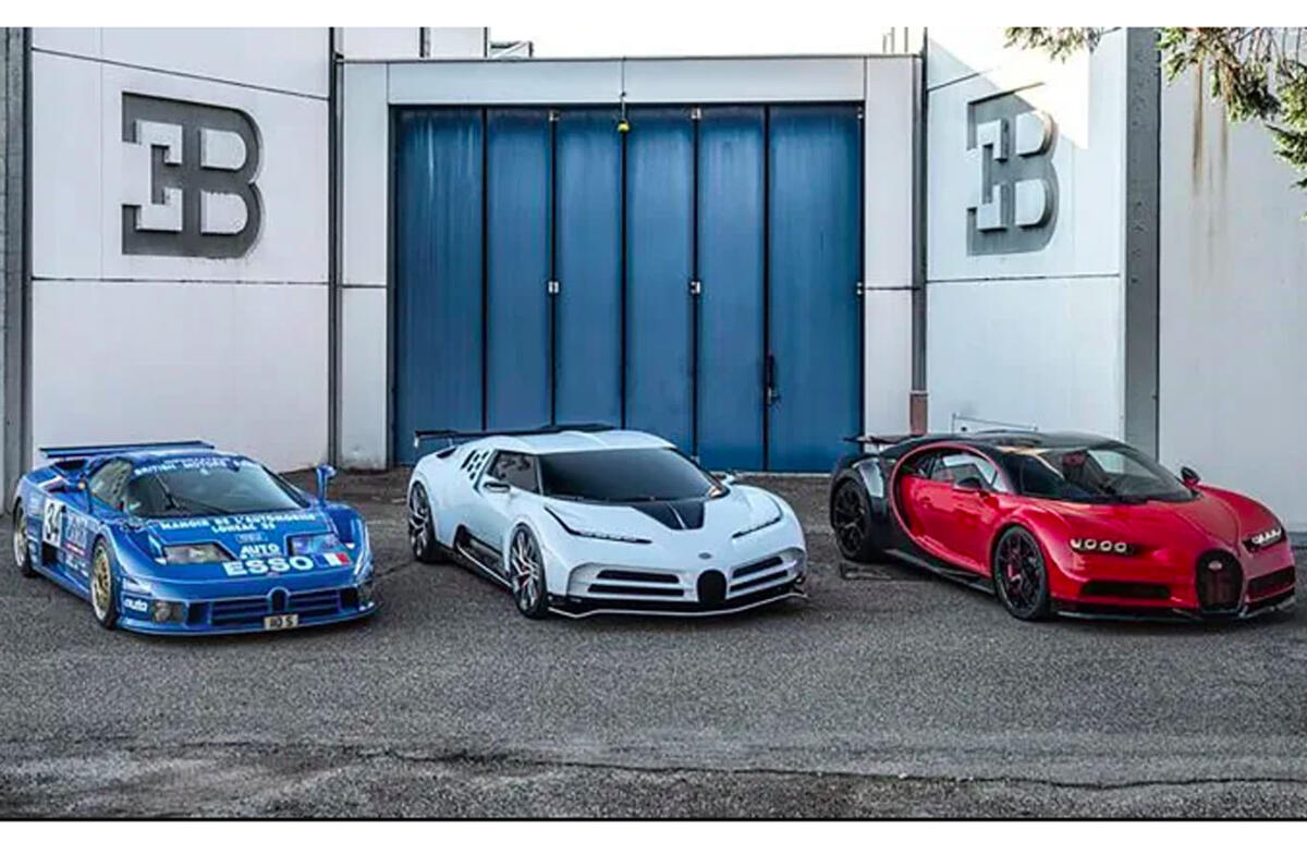 Bugatti Centodieci leak - with Chiron and EB110