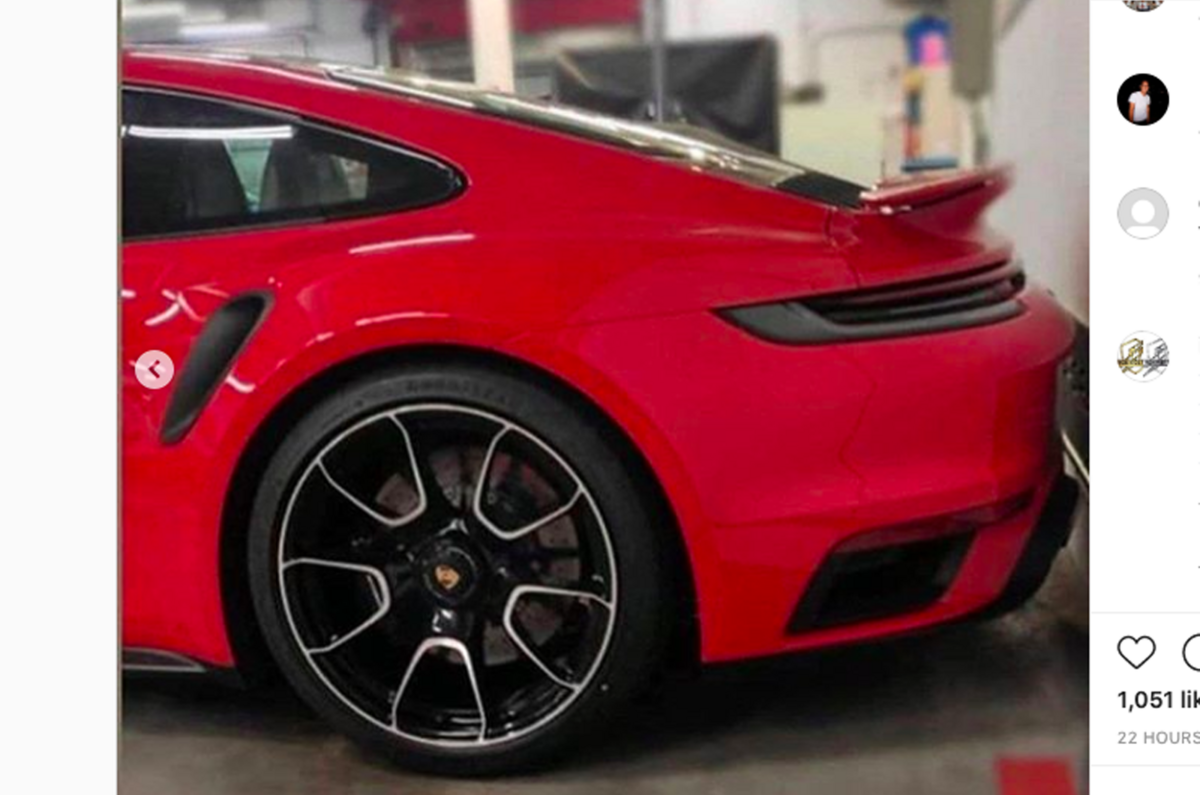Porsche 911 Turbo S leaked side