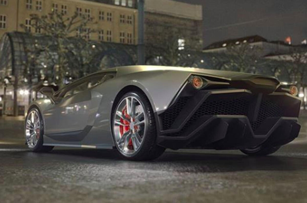 Tritium electric supercar - rear