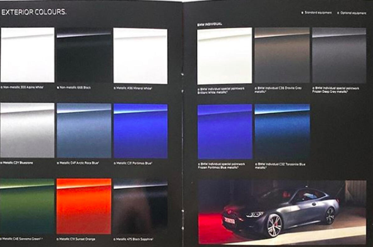 2020 BMW 4 Series leaked images - colours 2020 BMW 4 Series leaked images - colours