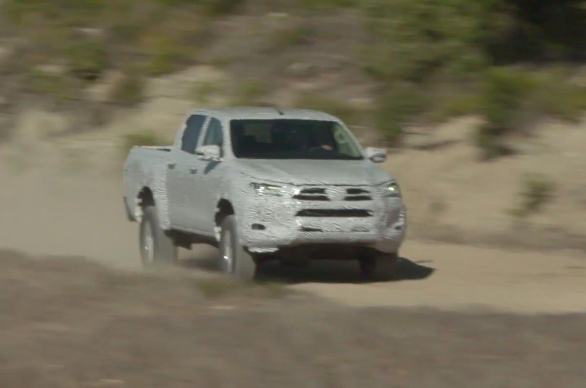 2020 Toyota Hilux prototype with Fernando Alonso