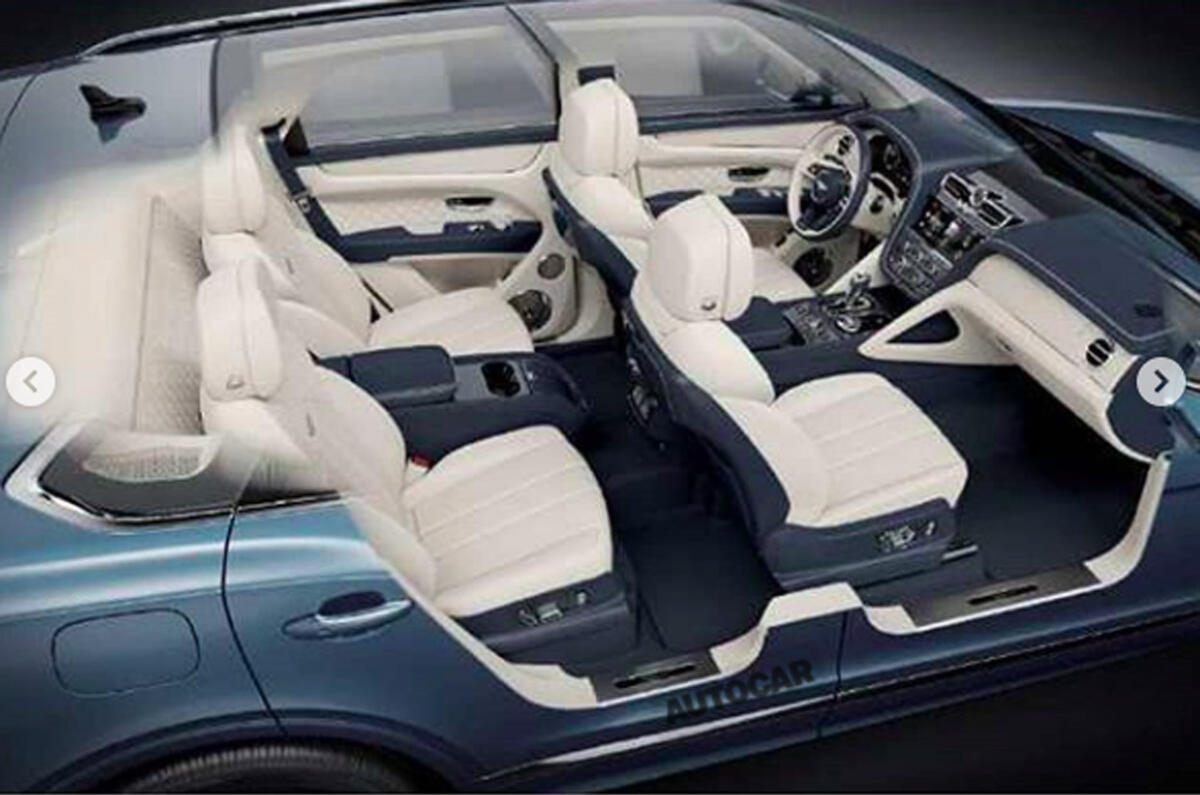 2020 Bentley Bentayga facelift leaked image - interior