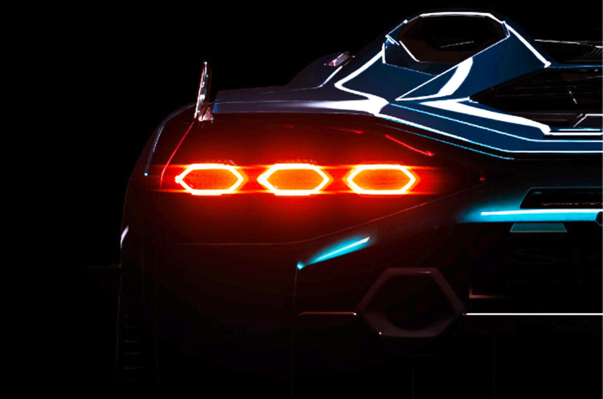Lamborghini new model preview - brake light