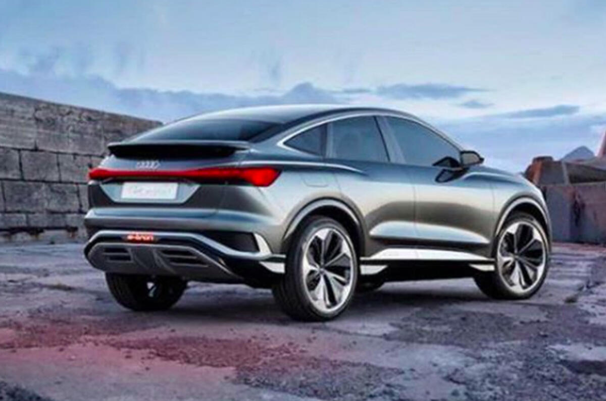 2020 Audi Q4 E-Tron Sportback - leaked rear image 2020 Audi Q4 E-Tron Sportback - leaked rear image