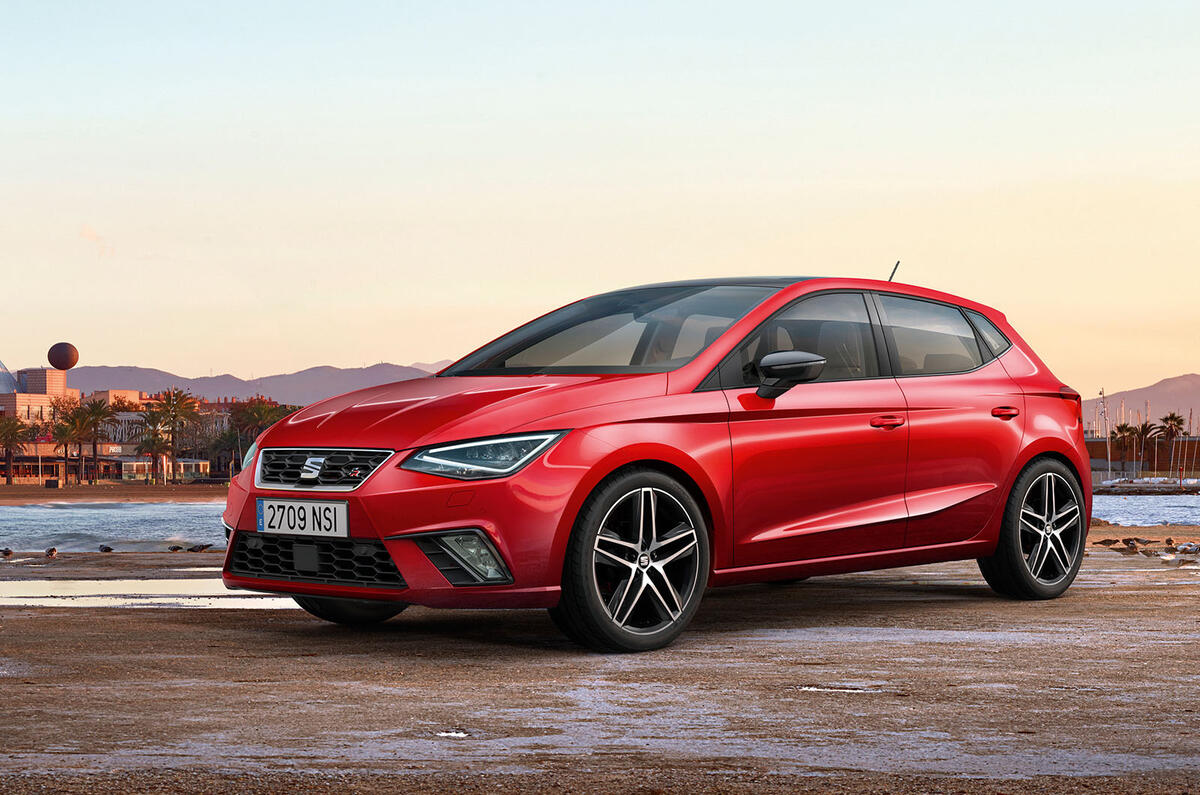 2017 Seat Ibiza revealed side and front
