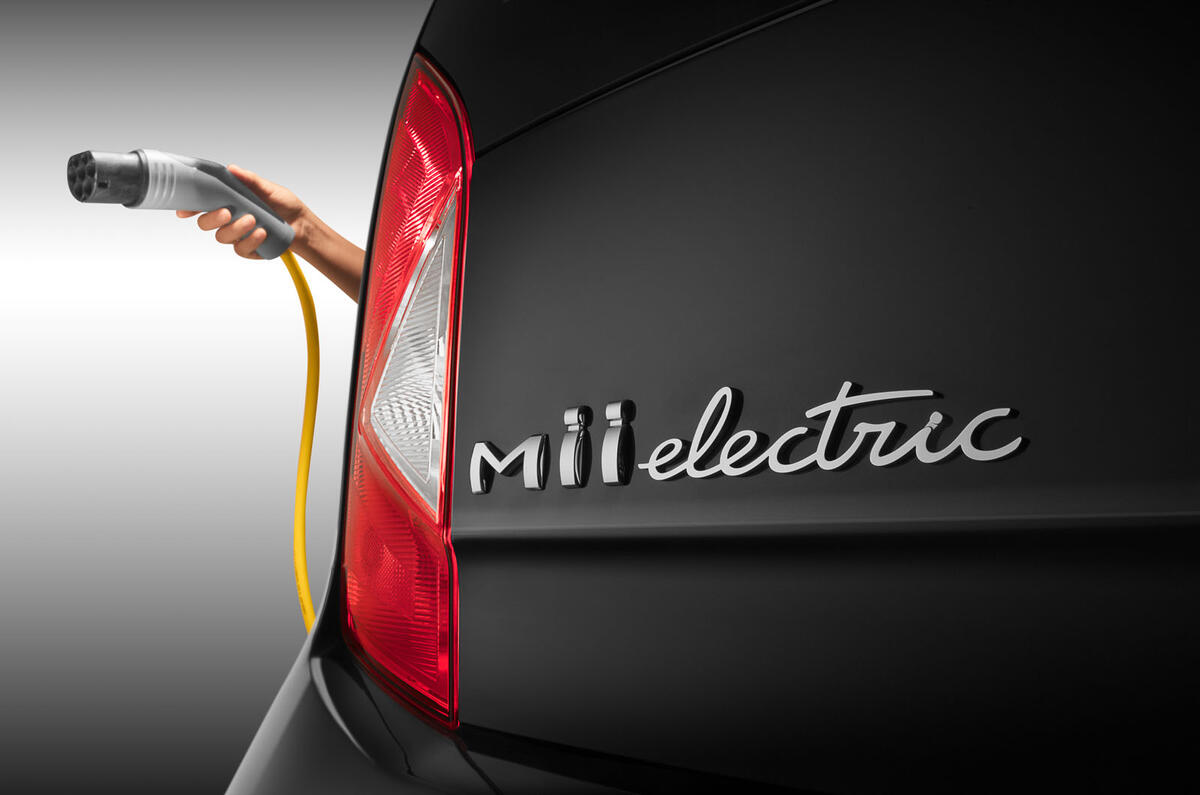 2020 Seat Mii electric press shots - badge