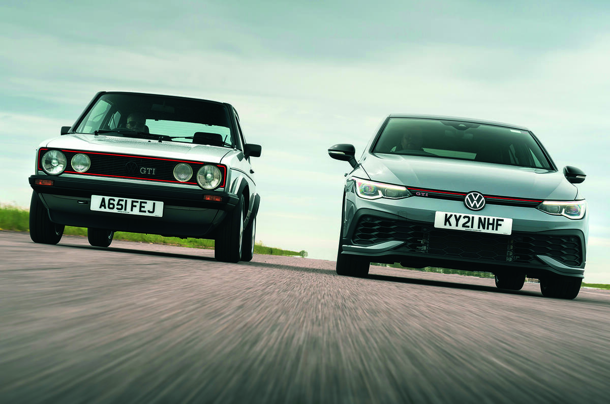 Seven stages of the car VW Golf