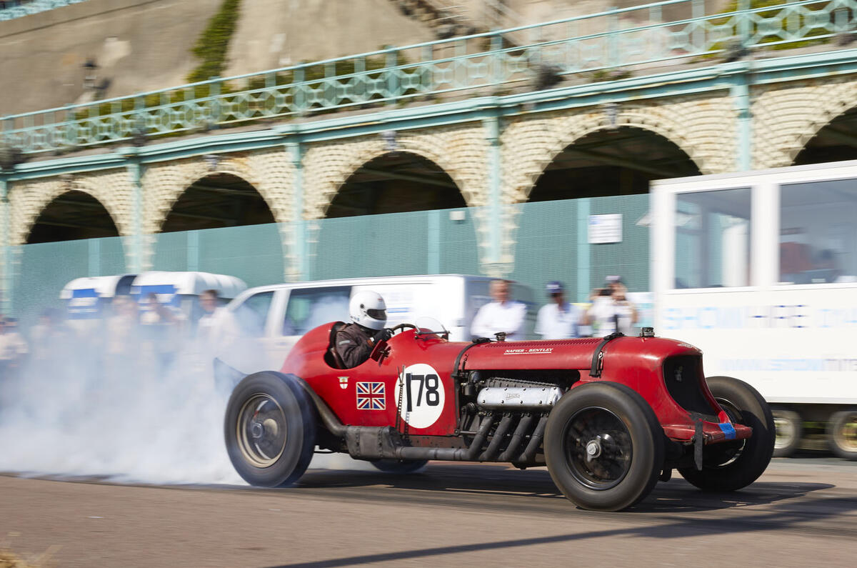 Vintage Bentley at Brighton seafront