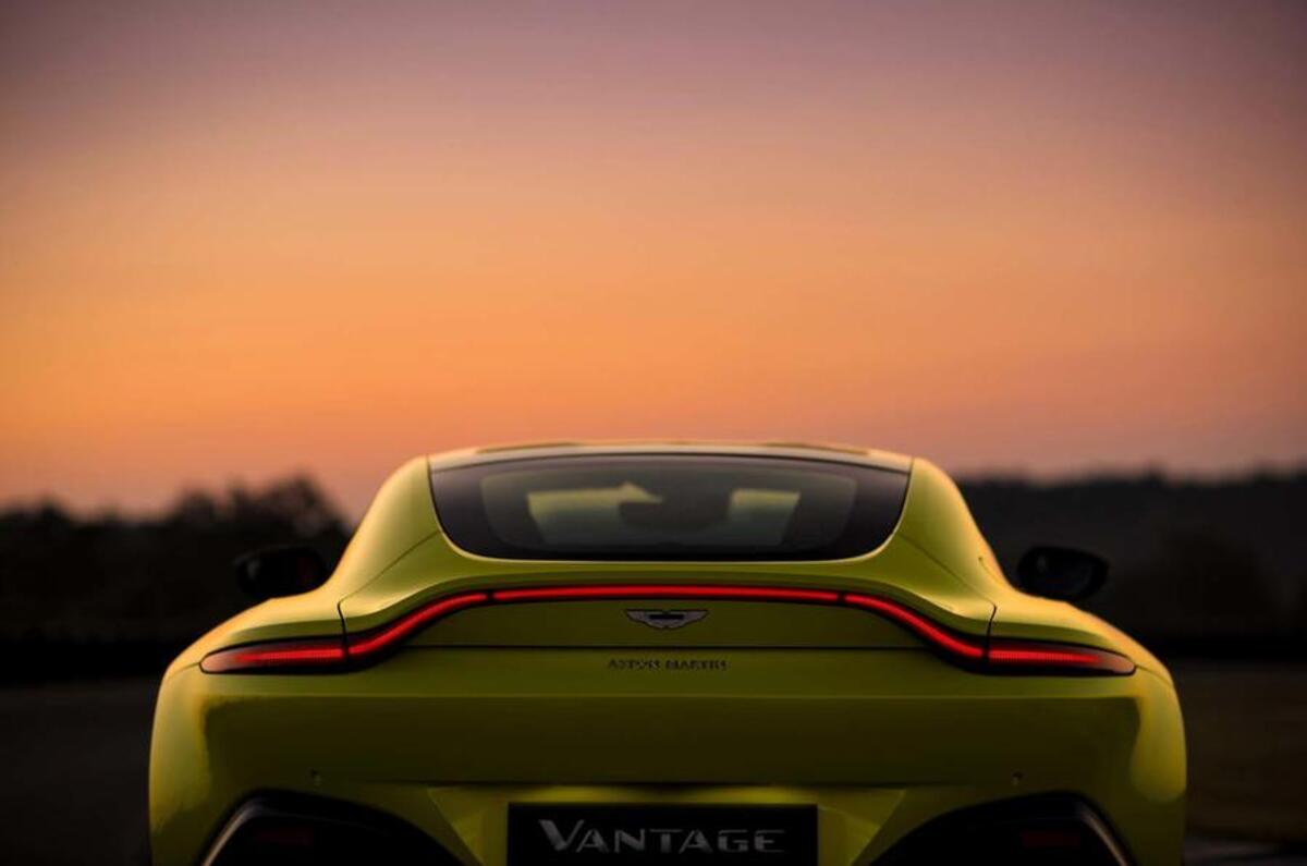 The rear of the Aston Martin Vantage