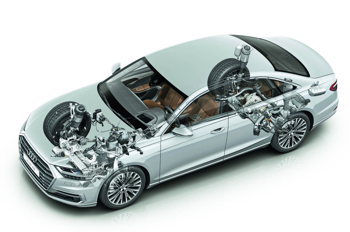 Audi A8 cutaway