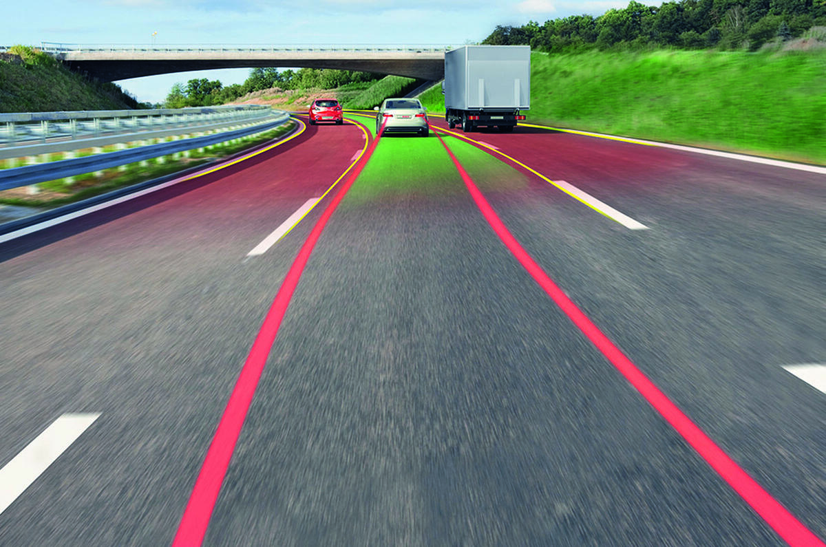 Motorway driving simulation