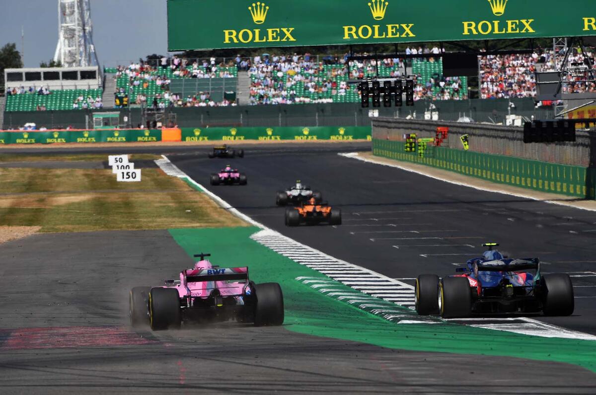 Silverstone Formula 1 racing