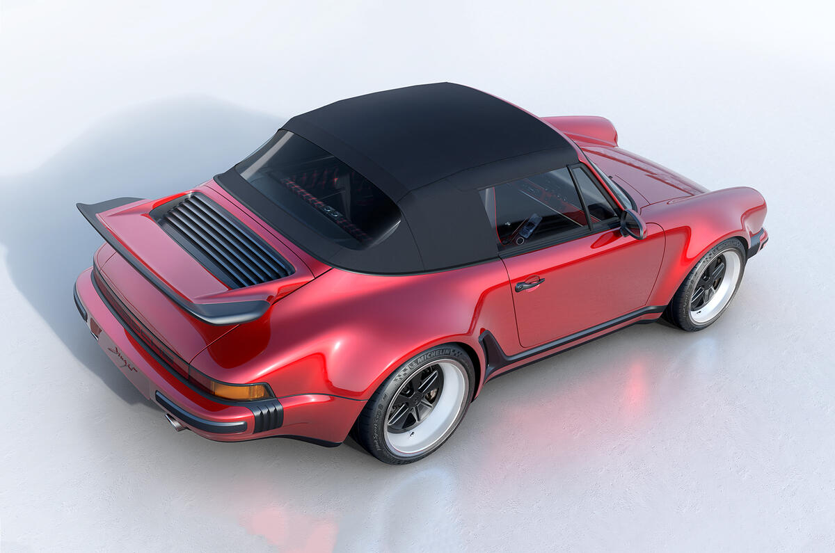 Singer Porsche 911 930 Turbo cabriolet 2022 rear quarter top