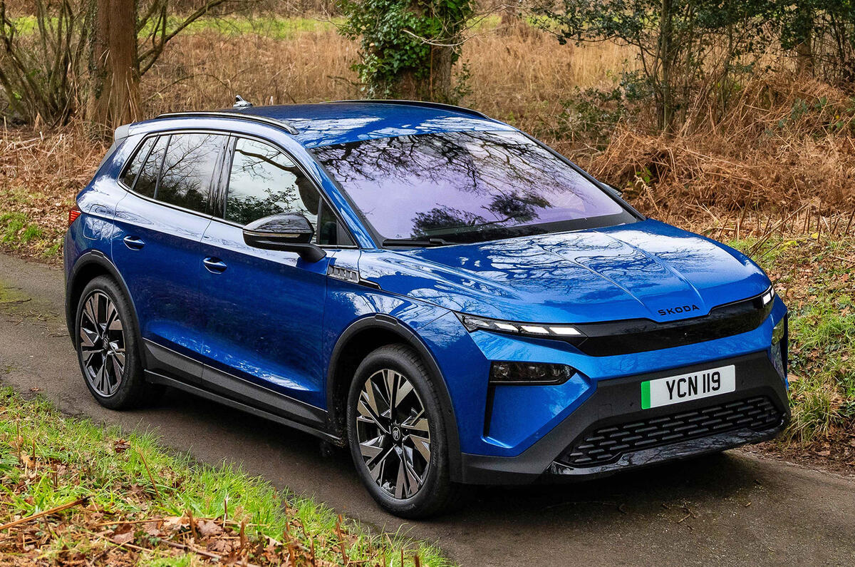 Skoda Elroq front three quarters Skoda Elroq front three quarters