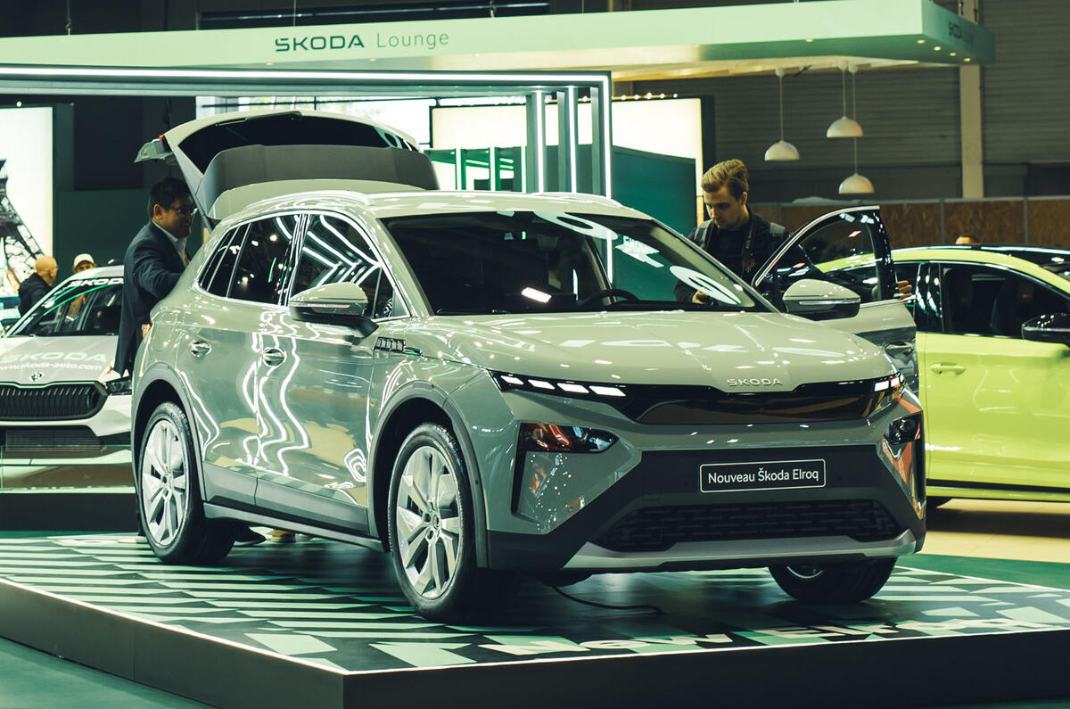 Skoda Elroq Paris motor show Skoda Elroq Paris motor show