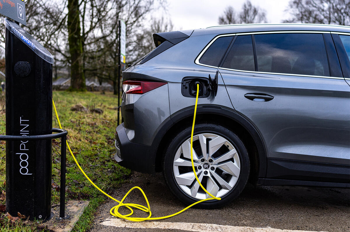 Skoda Elroq charging Skoda Elroq charging