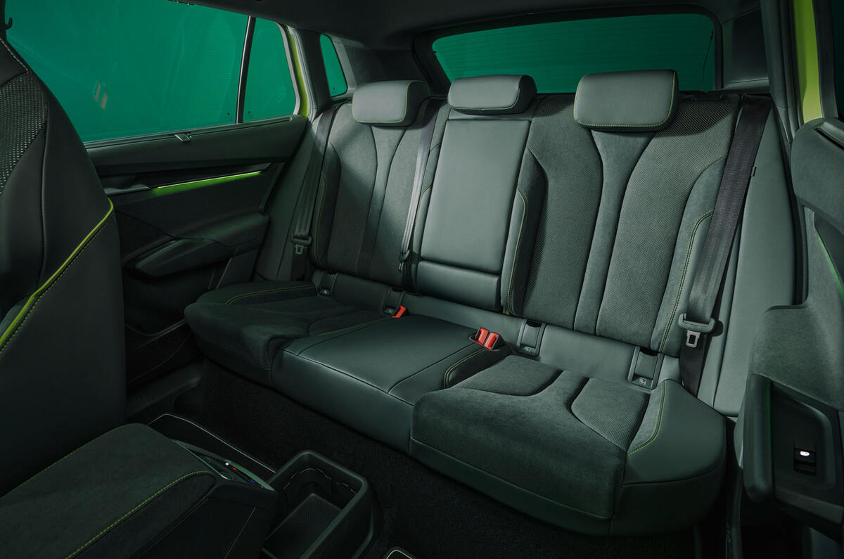 Skoda Elroq vRS rear seats Skoda Elroq vRS rear seats