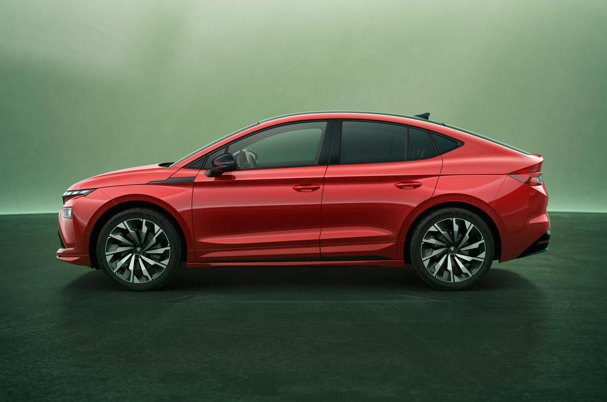 Skoda Enyaq Coupe facelift side