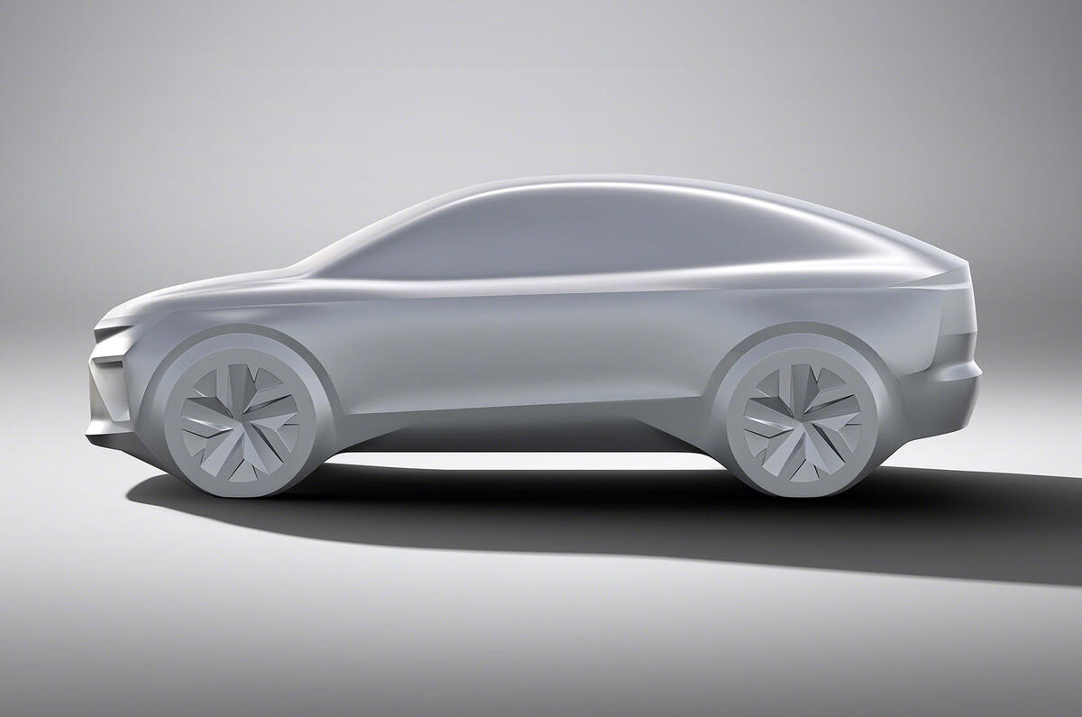 Skoda Enyaq coupe side Skoda Enyaq coupe side