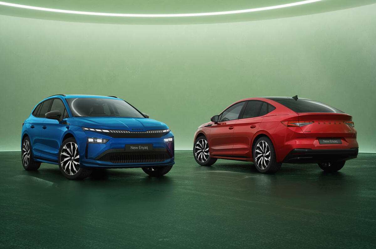 Skoda Enyaq facelift pair