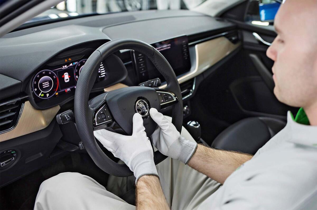 Skoda factory interior building