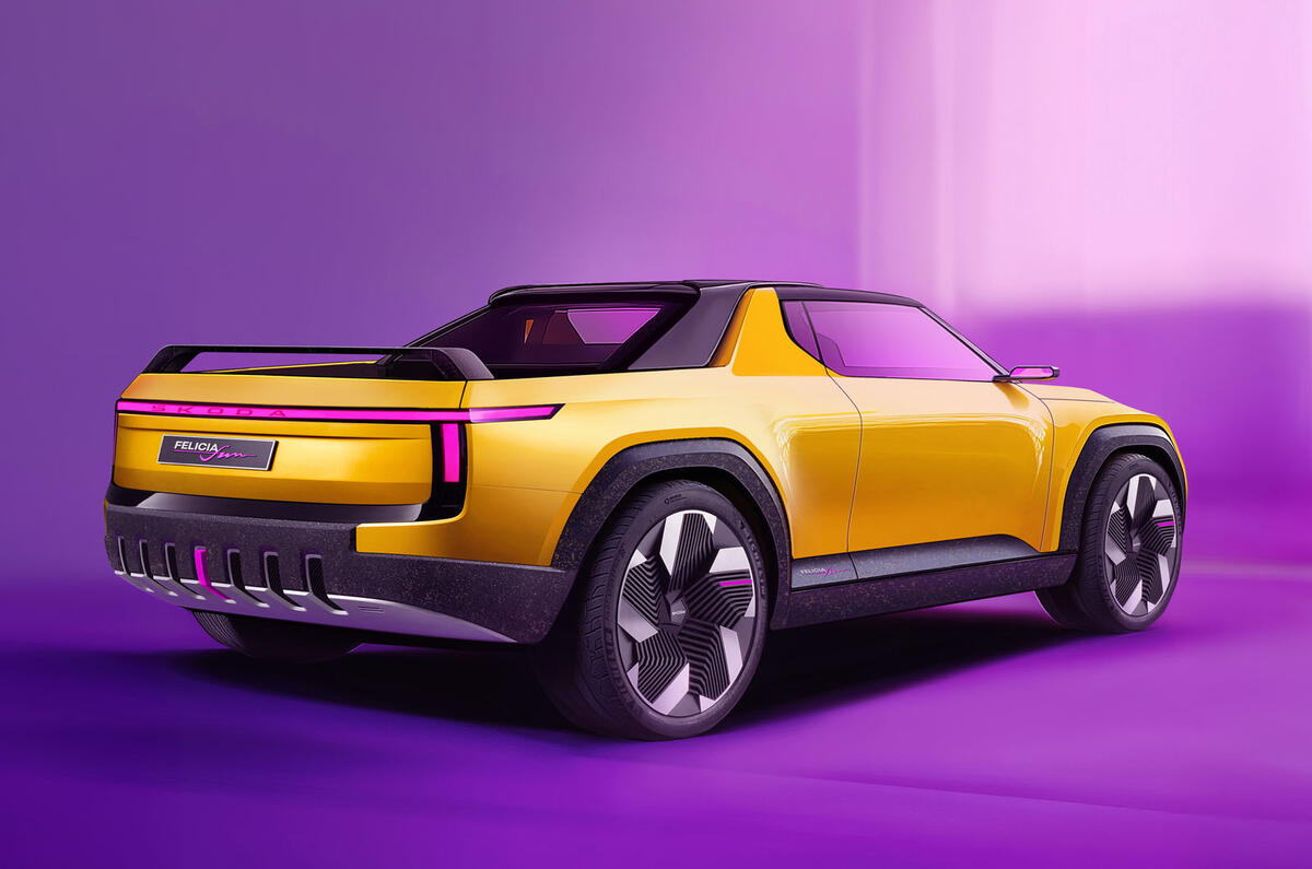 Skoda Felicia Fun reimagined rear quarter Skoda Felicia Fun reimagined rear quarter