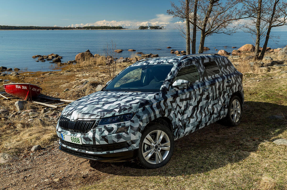 Skoda Karoq prototype driven