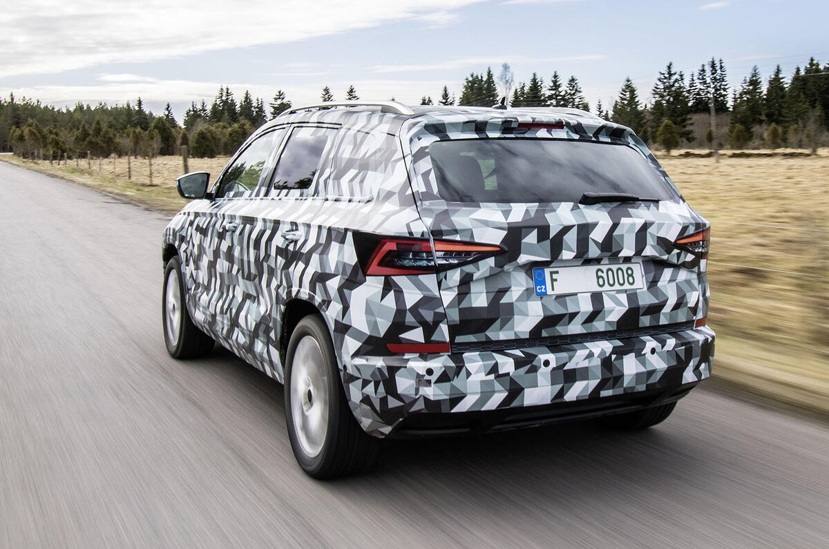 Skoda Karoq prototype driven