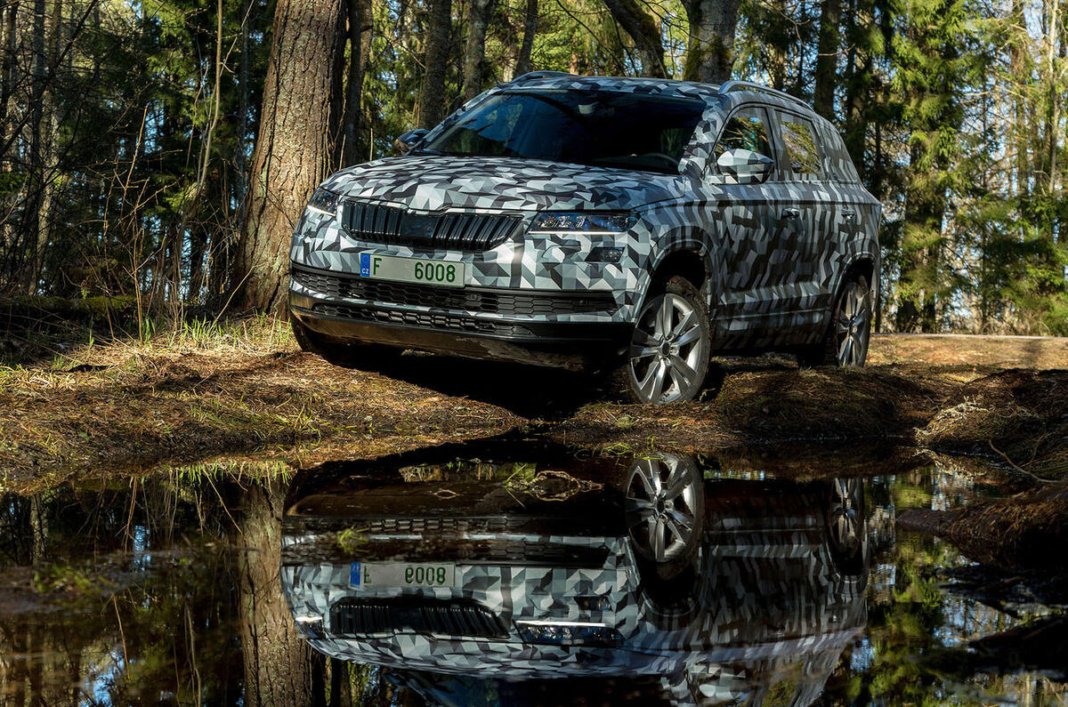 Skoda Karoq prototype driven