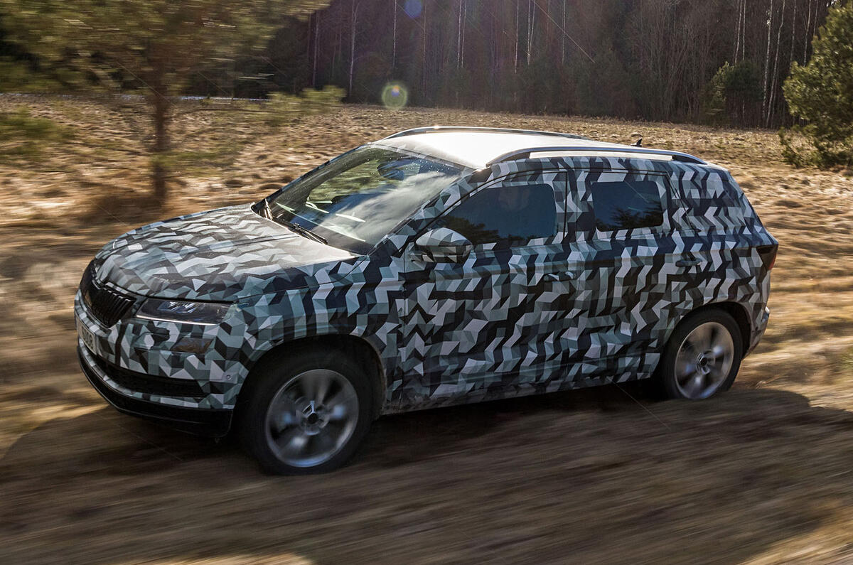 Skoda Karoq prototype driven