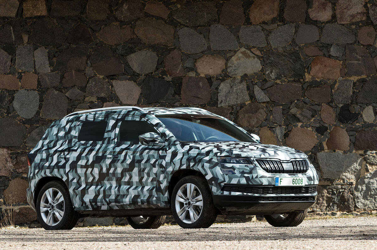 Skoda Karoq prototype driven
