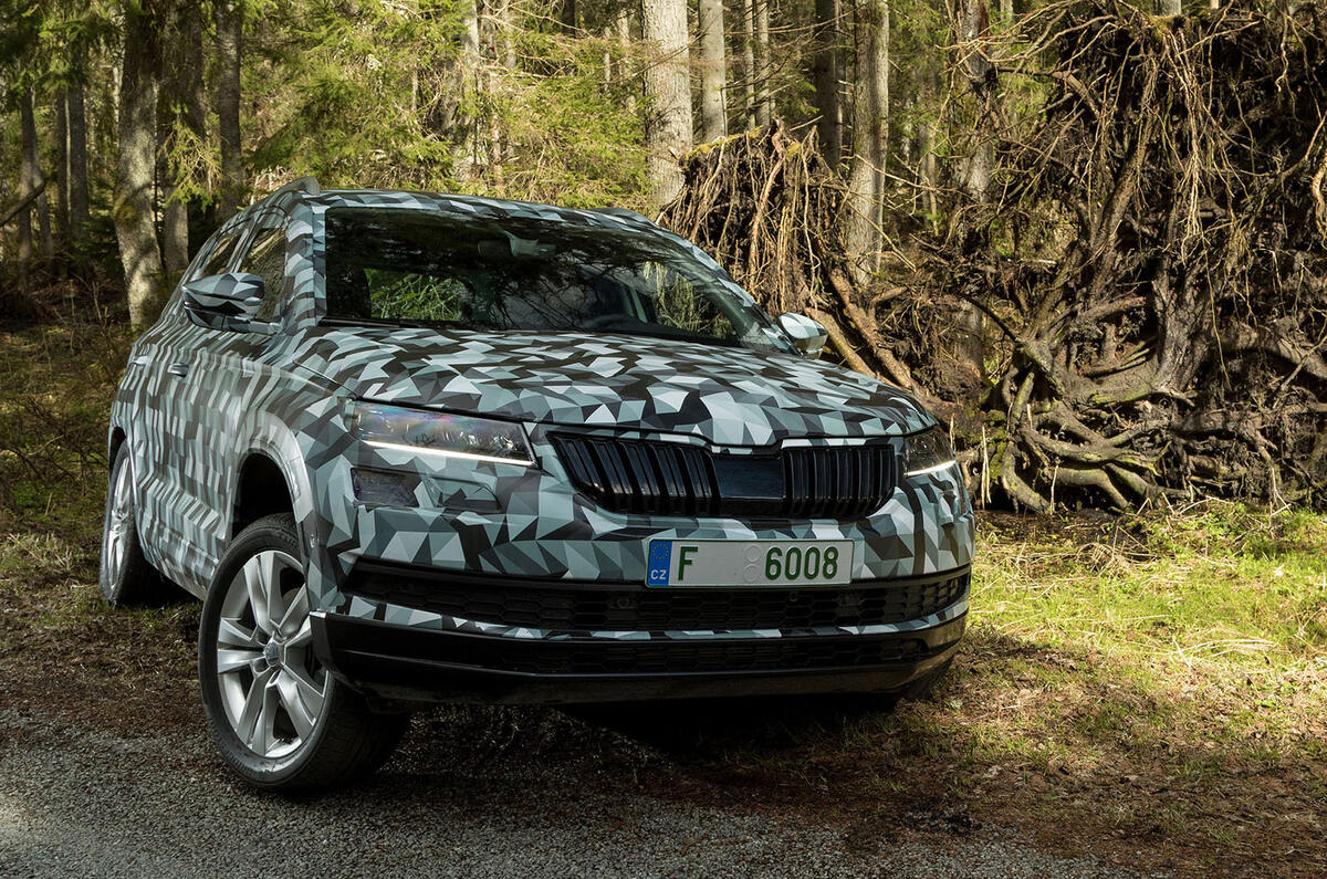 Skoda Karoq prototype driven