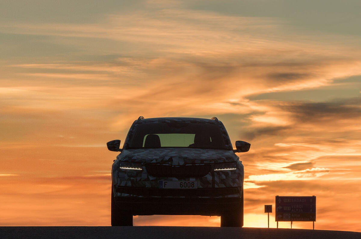 Skoda Karoq prototype driven