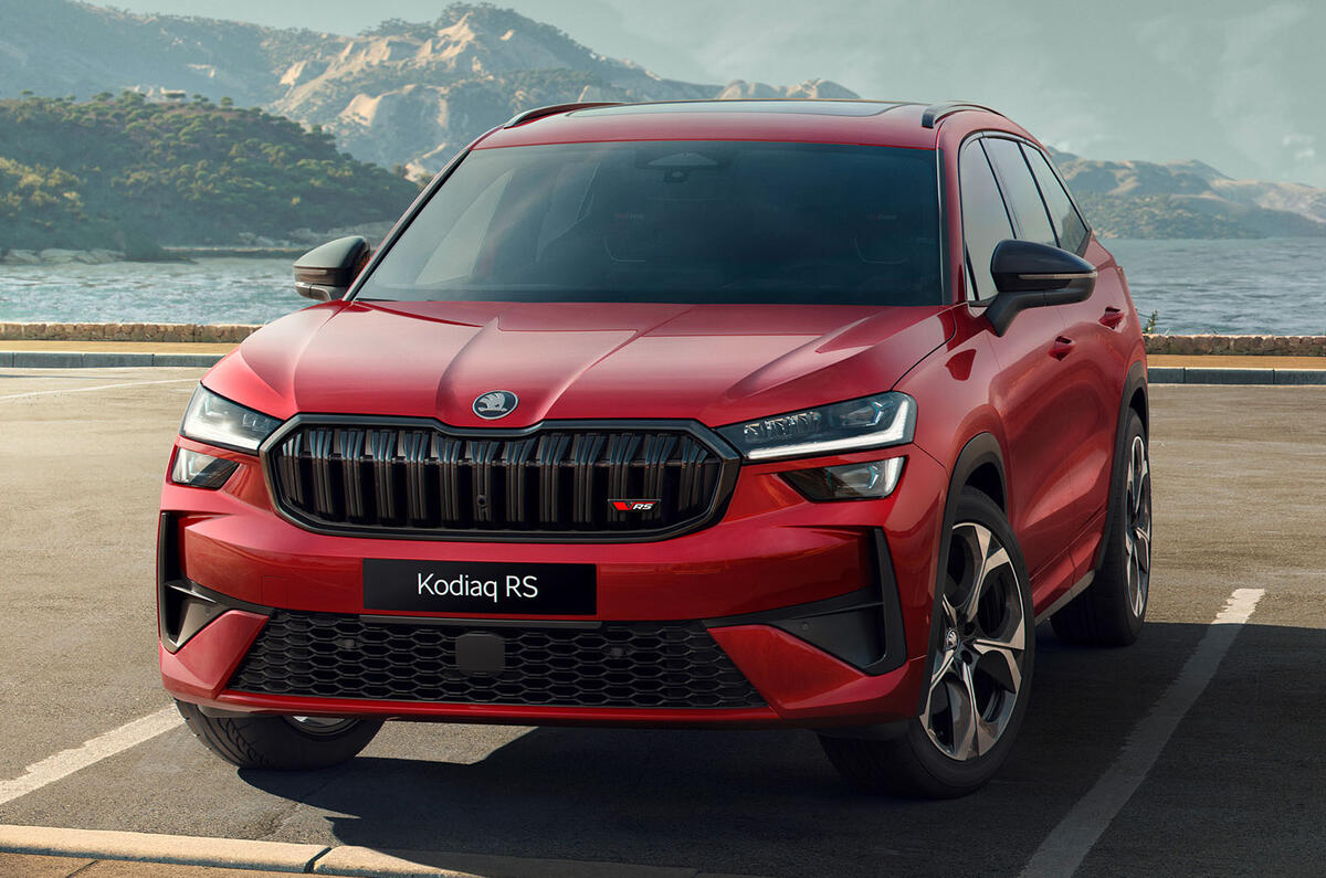 Skoda Kodiaq vRS 2025 front Skoda Kodiaq vRS 2025 front