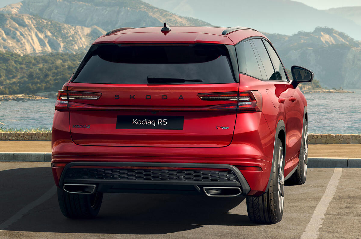 Skoda Kodiaq vRS 2025 rear Skoda Kodiaq vRS 2025 rear