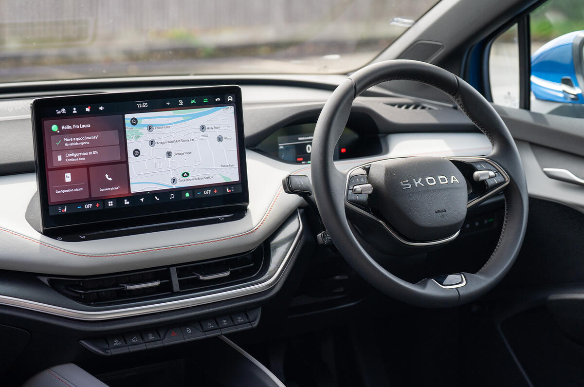 skoda perfectElectrifiedCompanyCar elroqInterior